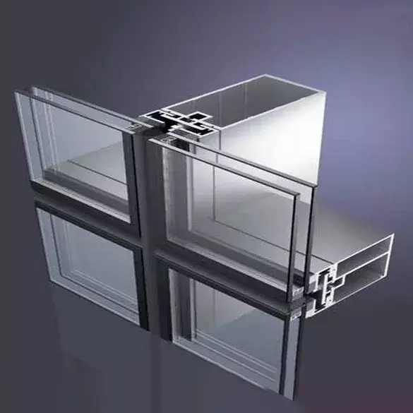 Glass Auxiliary Frame Hidden Frame Curtain Wall Profile